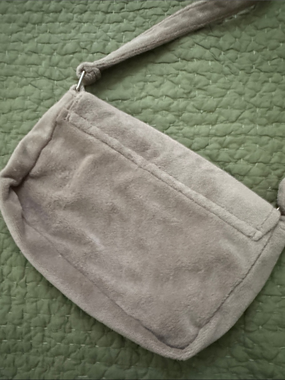 CHANEL Taupe Adjustable Shoulder Bag with White CC Logo - Picture 8 of 9
